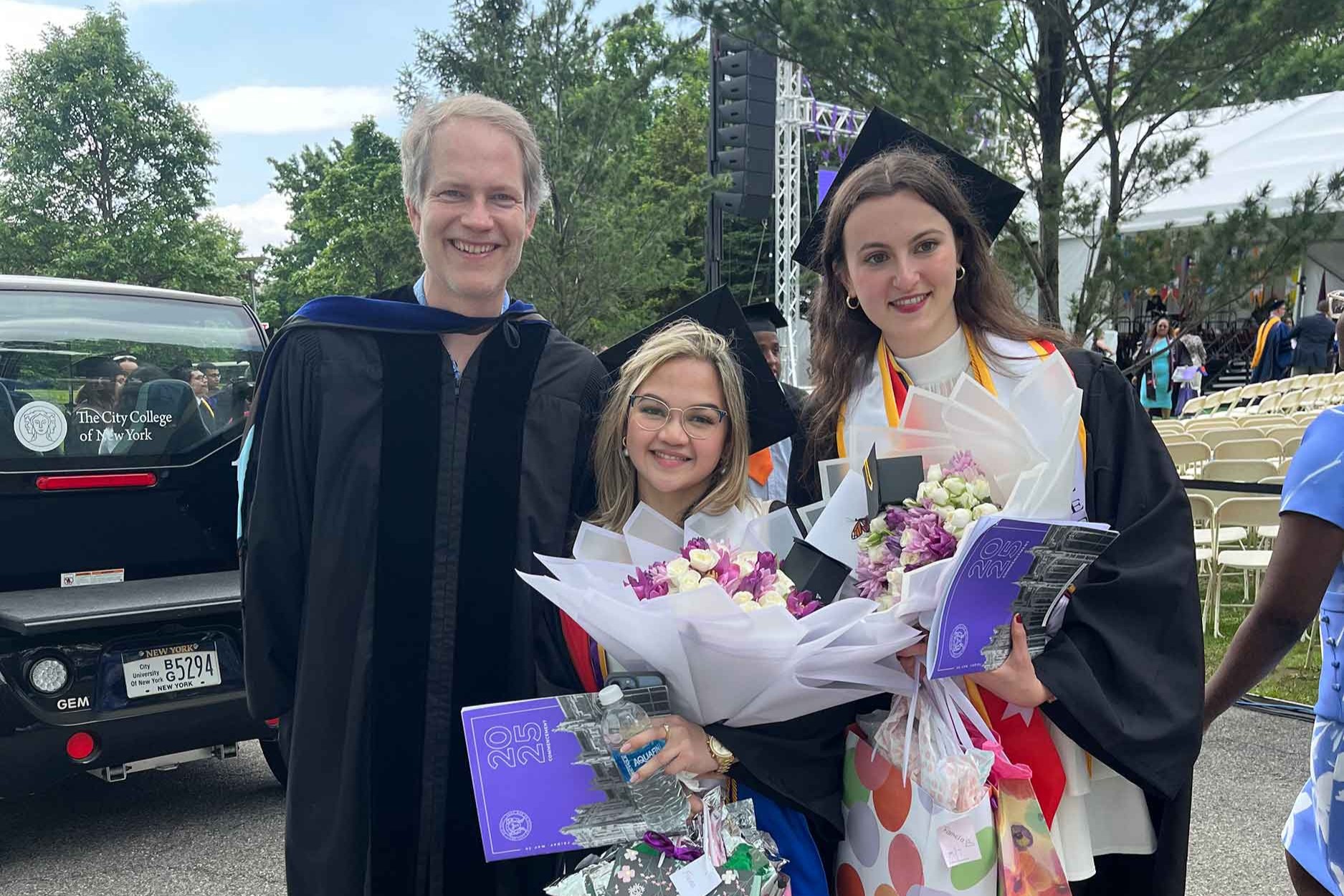 Group photo at graduation ceremony